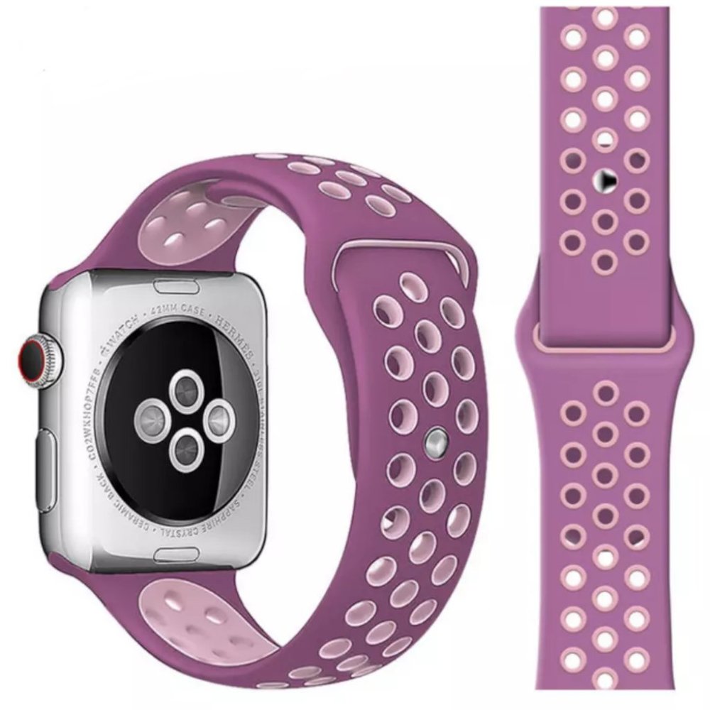 Silicone Replacement Watch Strap for Apple Watch - Picture 12 of 17